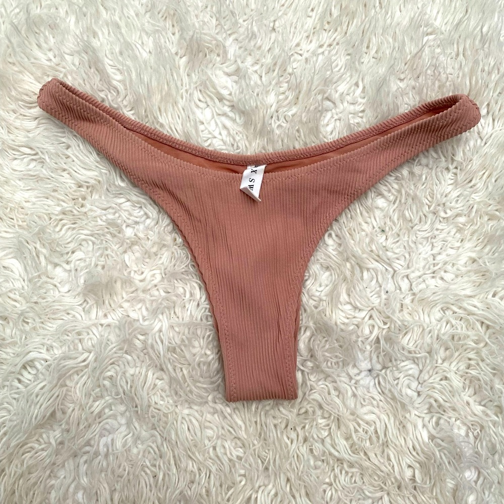 Fox Swim New WOT Ribbed Nude Bikini Bottom